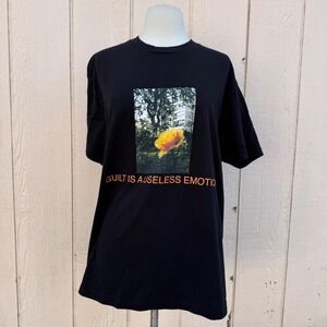 New Order Guilt is a useless emotion Large Black Band Shirt Goth New Wave